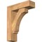 Ekena Millwork Imperial Block Smooth Bracket w/ Offset Brace, Western Red Cedar, 5 1/2"W x 18"D x 22"H BKT0604X18X22IMP05SWR - alternate 1